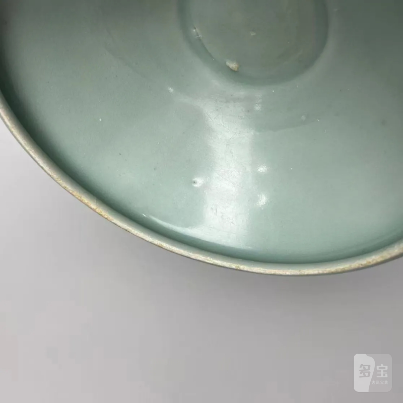 明代 龙泉窑粉青釉莲瓣钵 - 图4